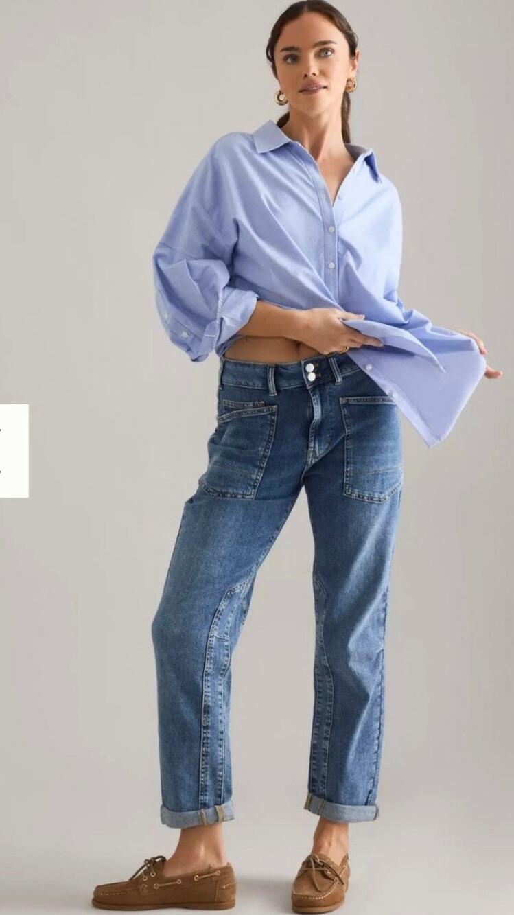 Anthropologie Pilcro Wanderer Mid-Rise Relaxed Jeans